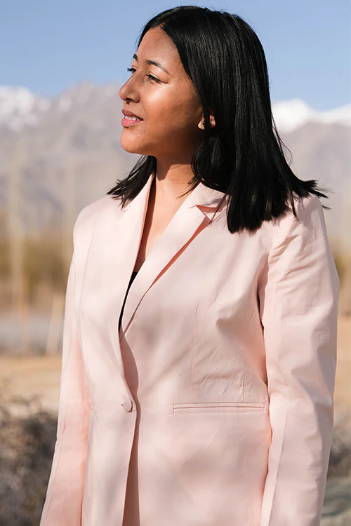 Okhai 'Archives' Herbal Dyed Pure Cotton Blazer - Image 7
