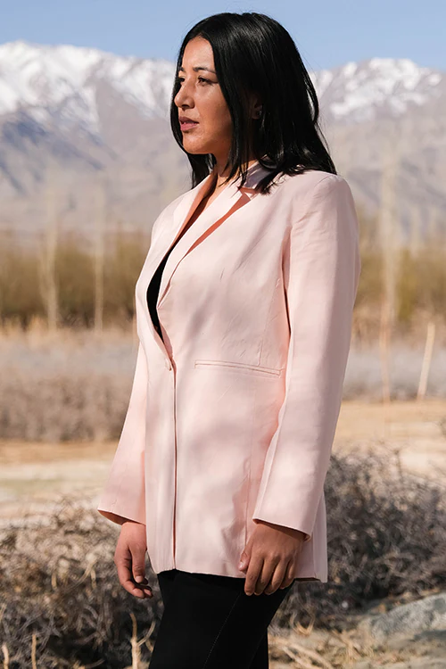 Okhai 'Archives' Herbal Dyed Pure Cotton Blazer - Image 8