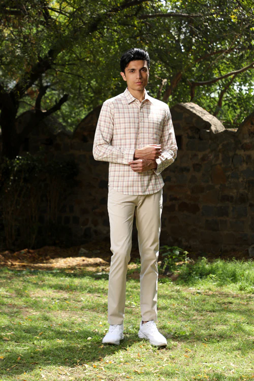 Rangsutra Arka Cotton Checked Full Sleeve Shirt - Image 7