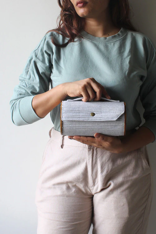Lukka Chuppi Ash & Moon Round Clutch - Changeable Sleeve - Image 3