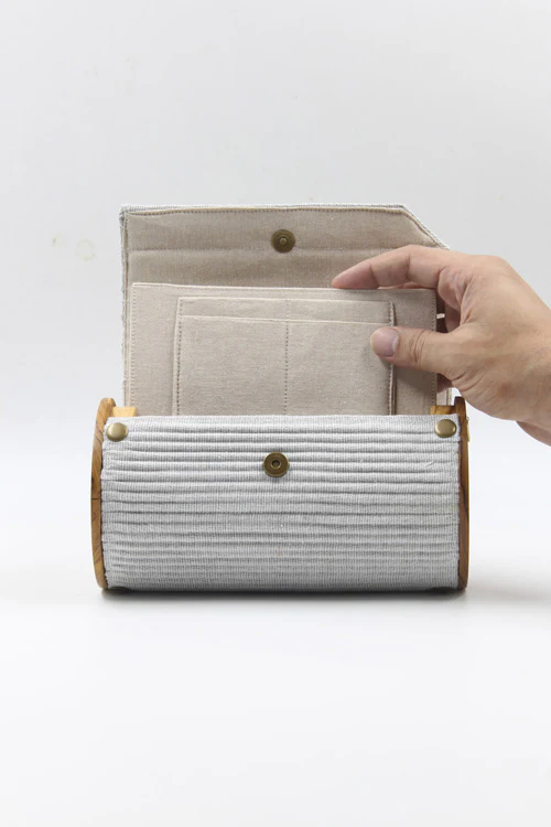 Lukka Chuppi Ash & Moon Round Clutch - Changeable Sleeve - Image 4
