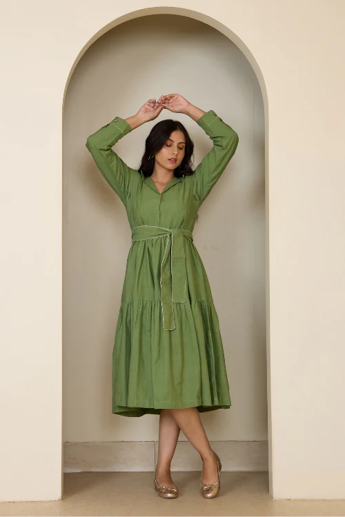 Bebaak Ada Tier Handwoven Dress - Image 4