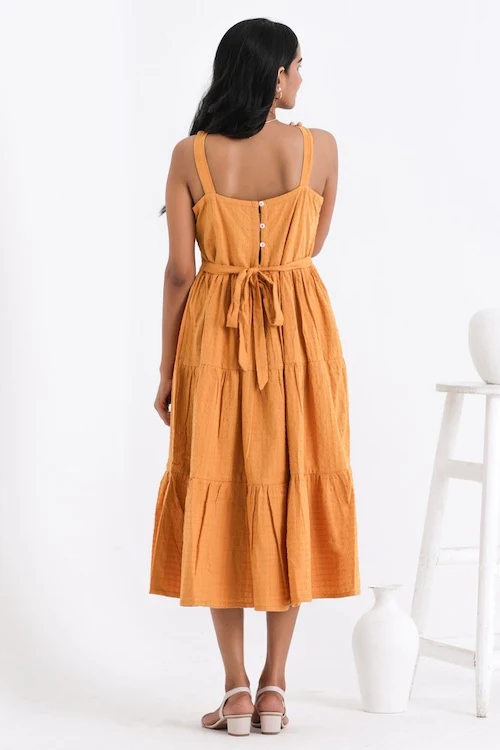 Bebaak Amara Flare Pure Cotton Hand Embroidered Dress - Image 2