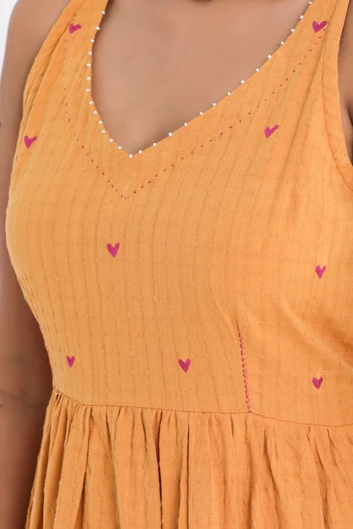 Bebaak Amara Flare Pure Cotton Hand Embroidered Dress - Image 4