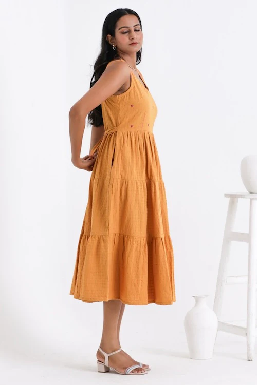 Bebaak Amara Flare Pure Cotton Hand Embroidered Dress - Image 7