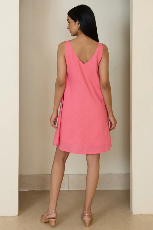 Bebaak Dia Flare Handwoven Short Dress - Image 5