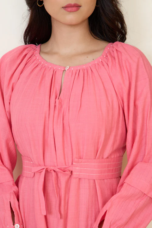 Bebaak Dia Flounce Handwoven Dress - Image 2
