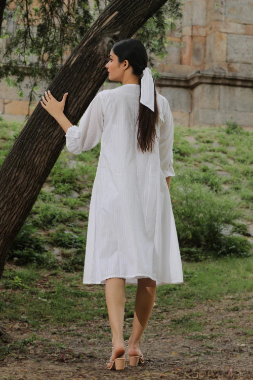 Bebaak Jasmin Handpainted & Handwoven Dress - Image 8