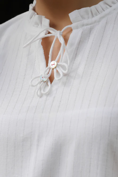 Bebaak Pina Colada Handpainted & Handwoven Dress - Image 7