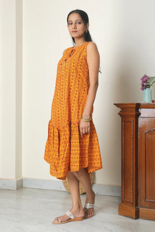 Bebaak Preet Bagh Printed A Line Dress - Image 3
