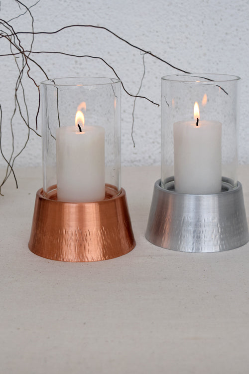 Studio Coppre Birch Hurricane Lamp Copper - Image 2