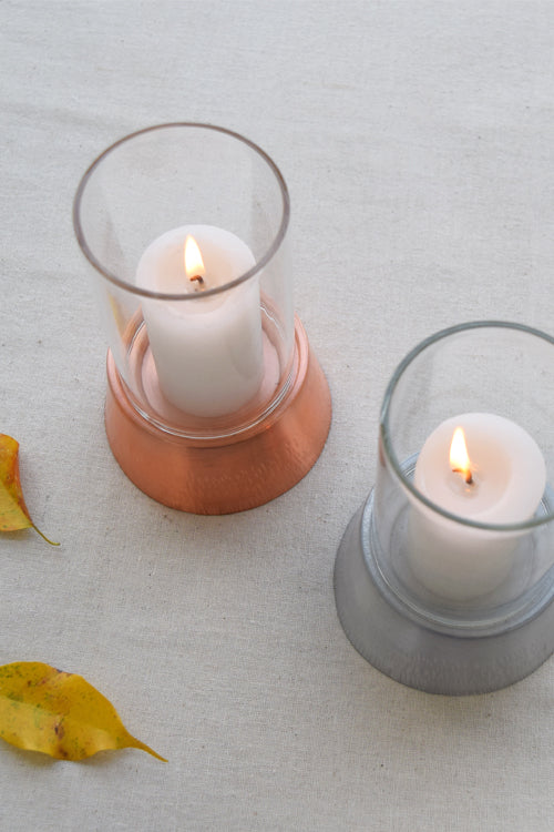 Studio Coppre Birch Hurricane Lamp Copper - Image 3