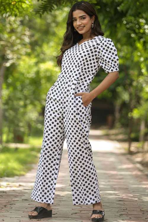 Sooti Syahi Blackberries Hand Block Printed Jumpsuit - Image 2