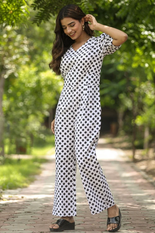 Sooti Syahi Blackberries Hand Block Printed Jumpsuit - Image 3