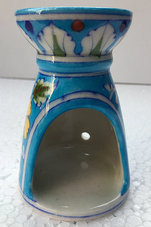 Blue Pottery Handcrafted 'Aroma' Candle Stand-77 - Image 3