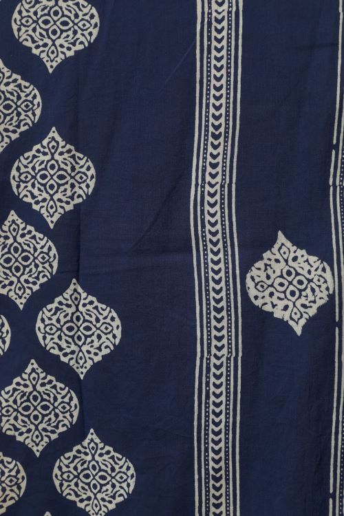 Sooti Syahi Bluestars Hand Block Printed Window Curtain - Image 5