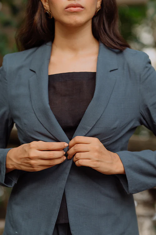 Okhai 'Bold' Pure Cotton Blazer - Image 3