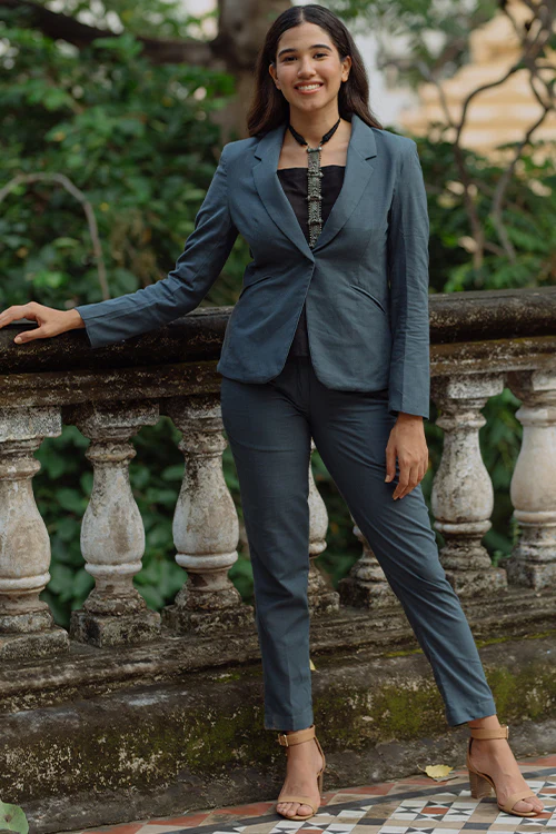 Okhai 'Bold' Pure Cotton Blazer - Image 4