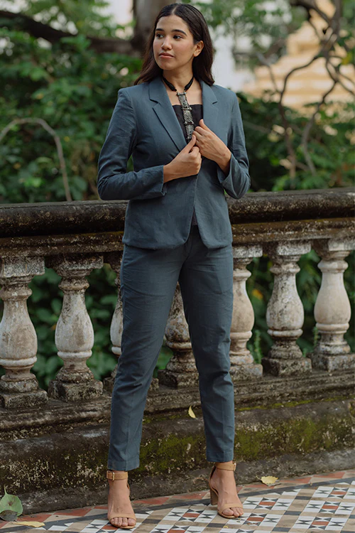 Okhai 'Bold' Pure Cotton Blazer - Image 5