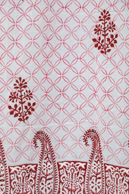 Sooti Syahi Bunz’S Red Bangles Hand Block Printed Door Curtain - Image 5
