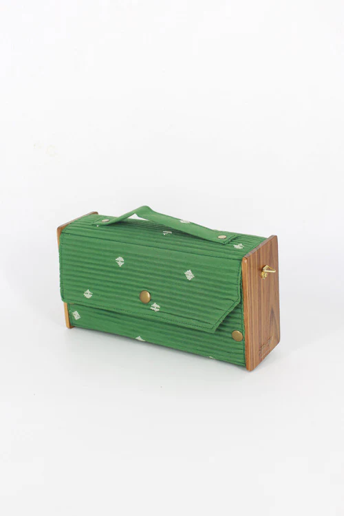Lukka Chuppi Cadet & Fern Box Clutch - Changeable Sleeve - Image 4