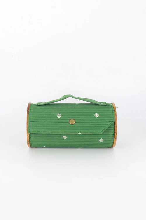 Lukka Chuppi Cadet & Fern Round Clutch - Changeable Sleeve - Image 8