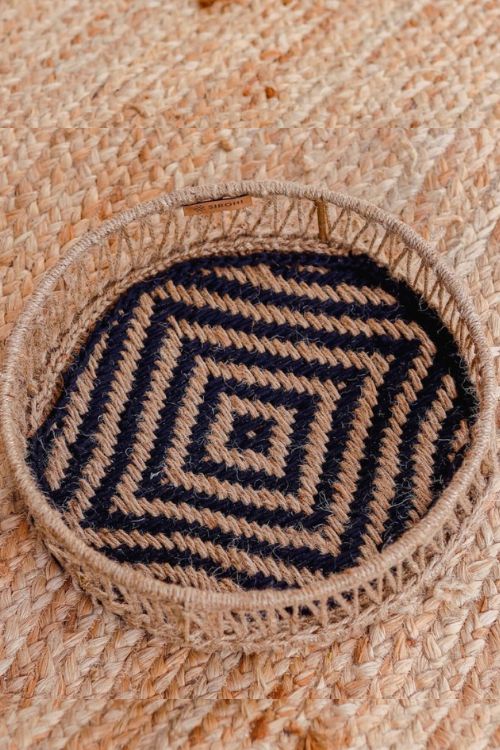 Sirohi Chakor Jute & Cotton Tray - Image 3