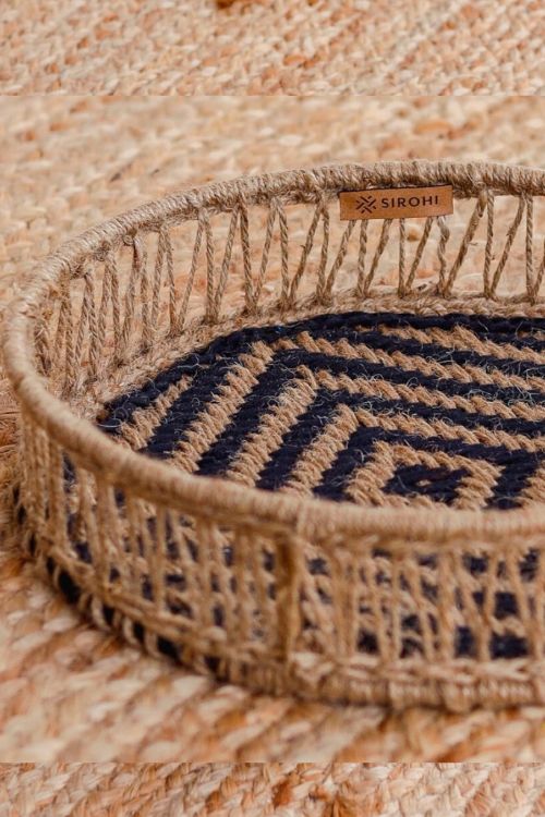 Sirohi Chakor Jute & Cotton Tray - Image 4