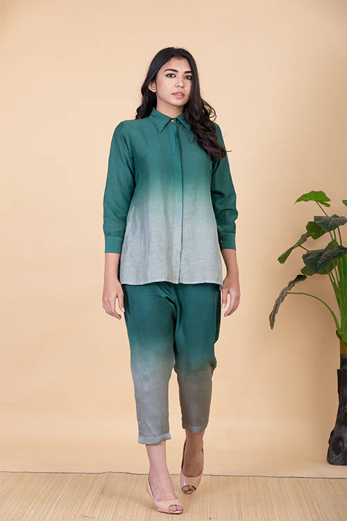 Chambray & Co.'S Aeva Vegan Silk Coord Set - Image 4