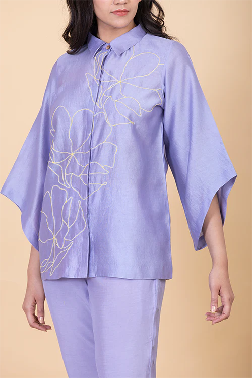 Chambray & Co.'S Anae  Vegan Silk Coord Set - Image 2
