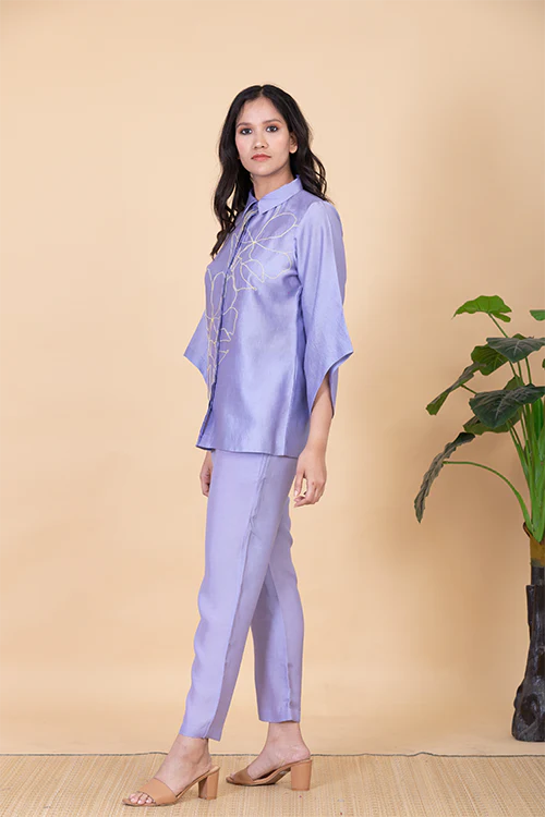 Chambray & Co.'S Anae  Vegan Silk Coord Set - Image 4