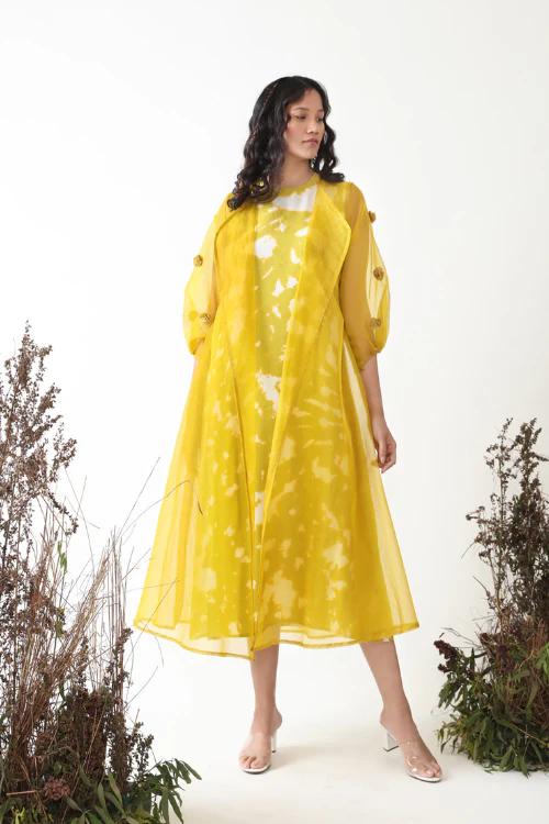 Chambray & Co.'S Autumn Pompom Jacket & Tie Dye Dress Set - Image 2