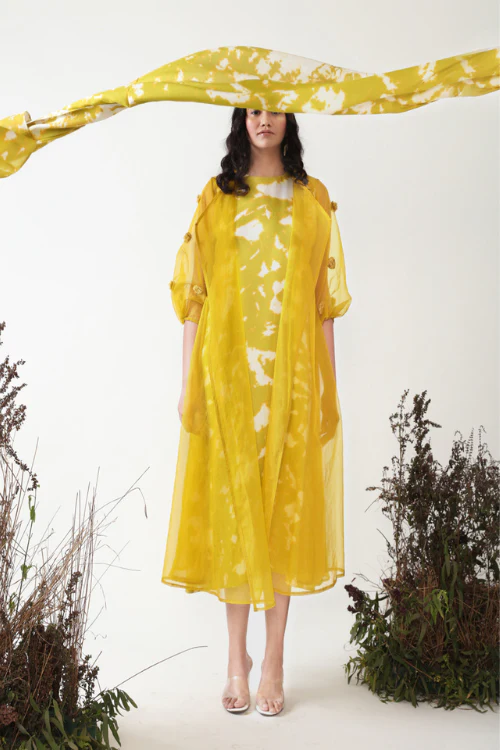 Chambray & Co.'S Autumn Pompom Jacket & Tie Dye Dress Set - Image 5