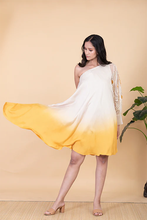 Chambray & Co.'S Ayna Vegan Silk Dress - Image 2