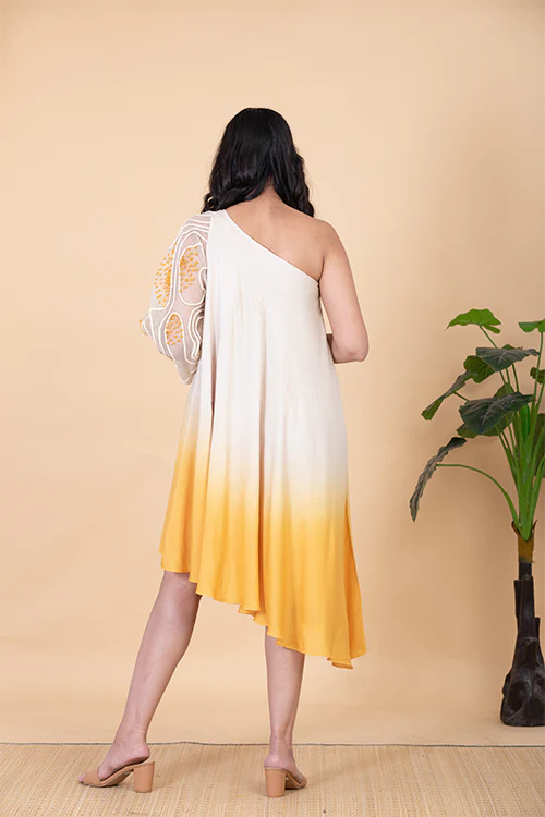 Chambray & Co.'S Ayna Vegan Silk Dress - Image 3