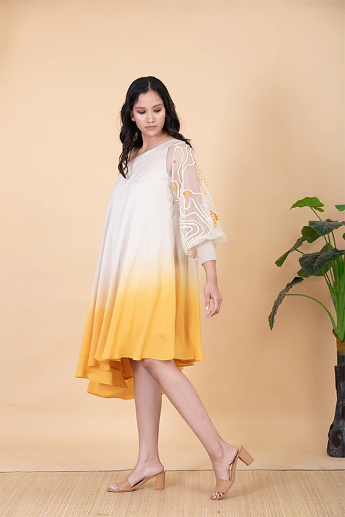 Chambray & Co.'S Ayna Vegan Silk Dress - Image 4