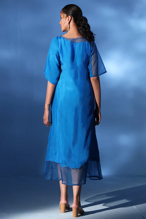 Chambray & Co.'S Como Embroidered Silk Dress - Image 4