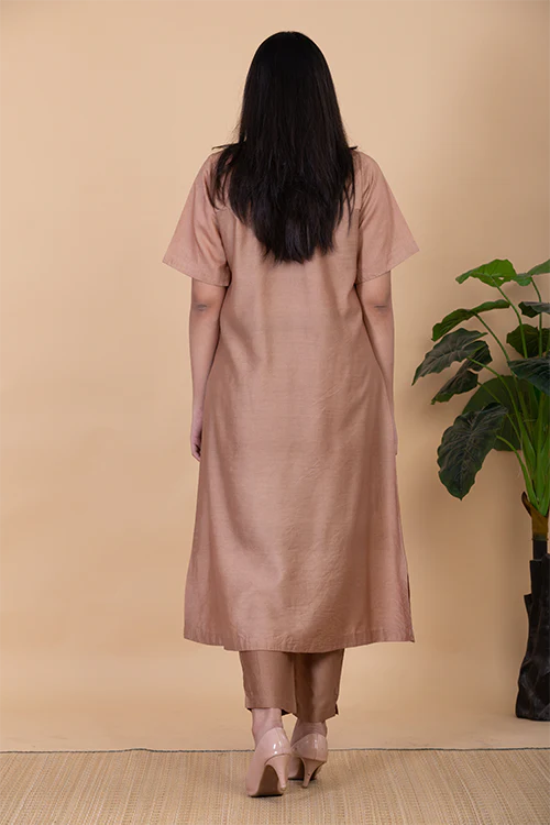 Chambray & Co.'S Cora Applique Vegan Silk Coord Set - Image 3