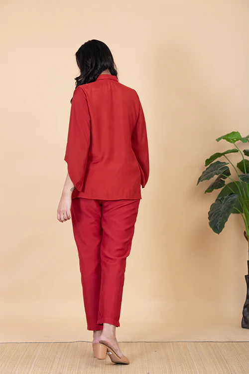 Chambray & Co.'S Elsa Vegan Silk Coord Set - Image 3