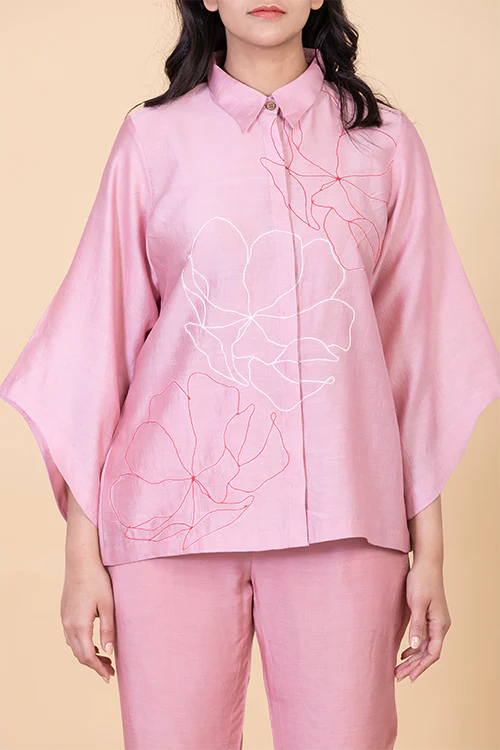 Chambray & Co.'S Fiah Vegan Silk Coord Set - Image 2
