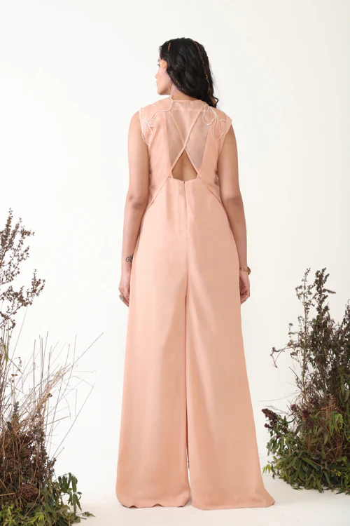 Chambray & Co.'S Gaia Resham Thread Emboirdered  Silk Coord Set - Image 3