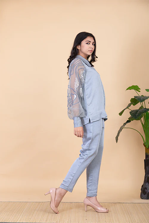 Chambray & Co.'S Iza Vegan Silk Coord Set - Image 4