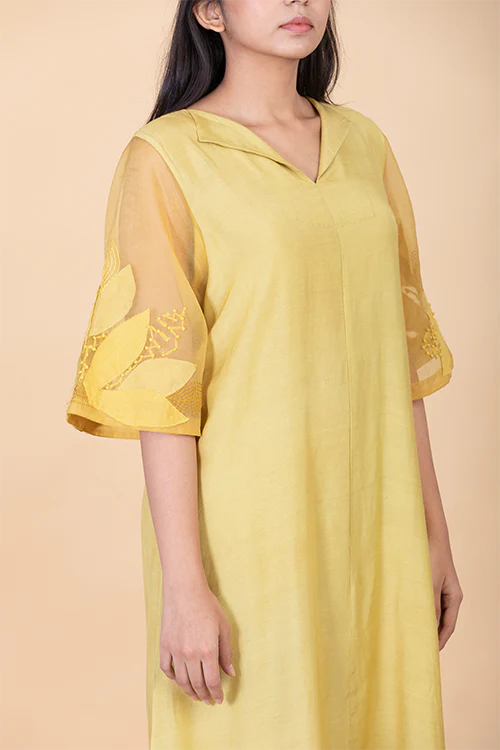 Chambray & Co.'S Kaashvi Applique Vegan Silk Coord Set - Image 2
