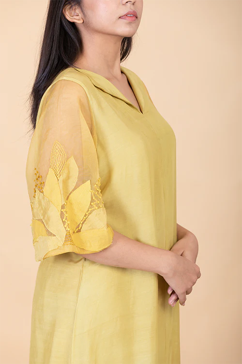 Chambray & Co.'S Kaashvi Applique Vegan Silk Coord Set - Image 3