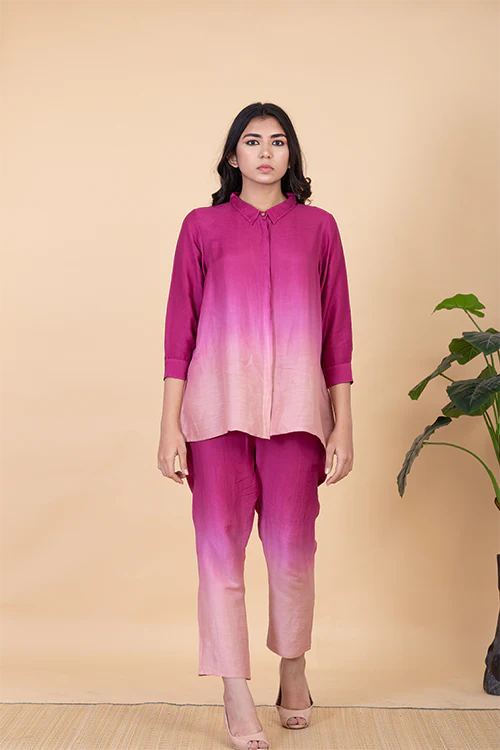 Chambray & Co.'S Keah Vegan Silk Coord Set