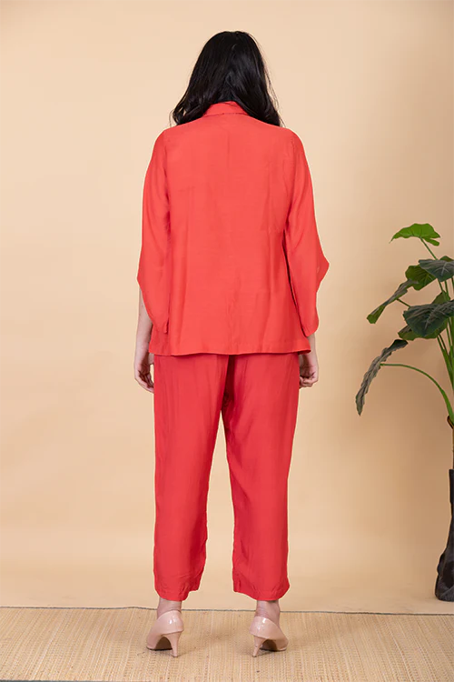 Chambray & Co.'S Kyla Vegan Silk Coord Set - Image 5