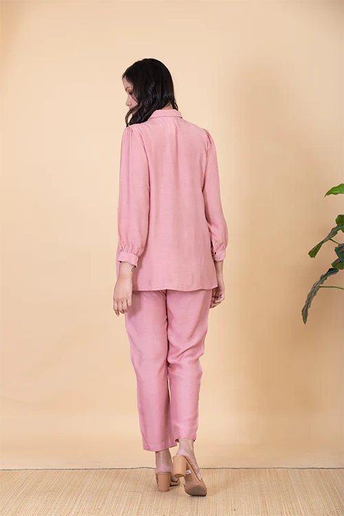 Chambray & Co.'S Naomee Applique Vegan Silk Coord Set - Image 5