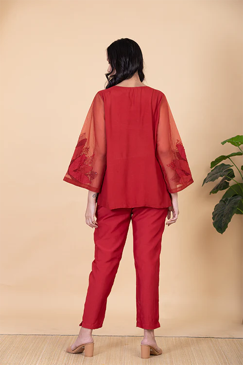 Chambray & Co.'S Suzie Vegan Silk Coord Set - Image 3