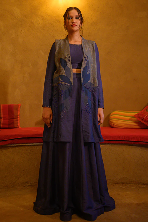 Chambray & Co.s Viyan Blouse Skirt and Jacket Coord Set - Image 2