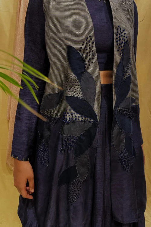 Chambray & Co.s Viyan Blouse Skirt and Jacket Coord Set - Image 4